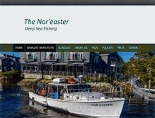 Tablet Screenshot of noreasterfishing.com